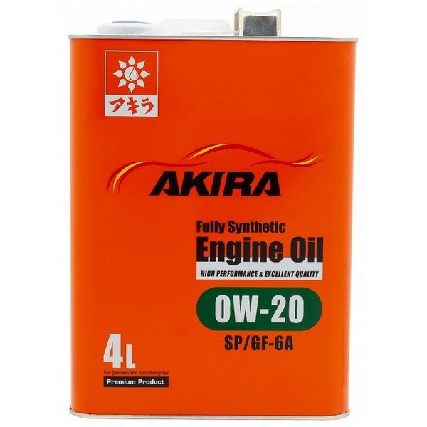 Масло моторное AKIRA ENGINE OIL FS SP/GF-6A 0W-20 (4л) A00032230-004
