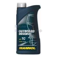 Масло моторное для лодочных моторов MANNOL Outboard Universal NMMA TC-W2 (1л) 1421