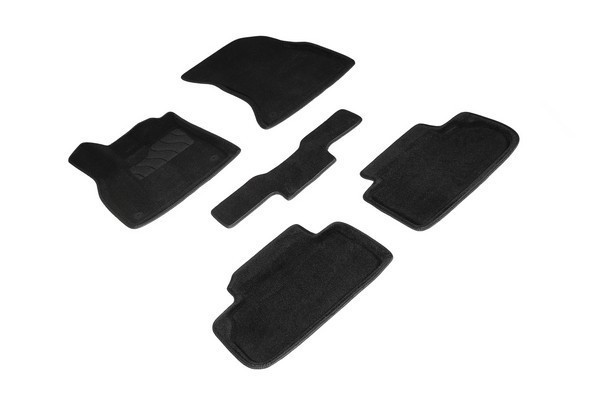 Коврики ворсовые 3D Audi Q5 II Rest 2020-н.в. черные (комплект) SEINTEX 97651