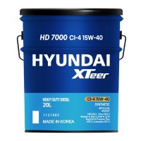 HYUNDAI Xteer HD 7000 CI-4 15W-40 Масло моторное (20л) 1121003