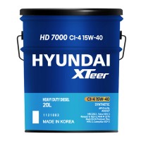 HYUNDAI Xteer HD 7000 CI-4 15W-40 Масло моторное (20л) 1121003