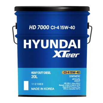 HYUNDAI Xteer HD 7000 CI-4 15W-40 Масло моторное (20л) 1121003