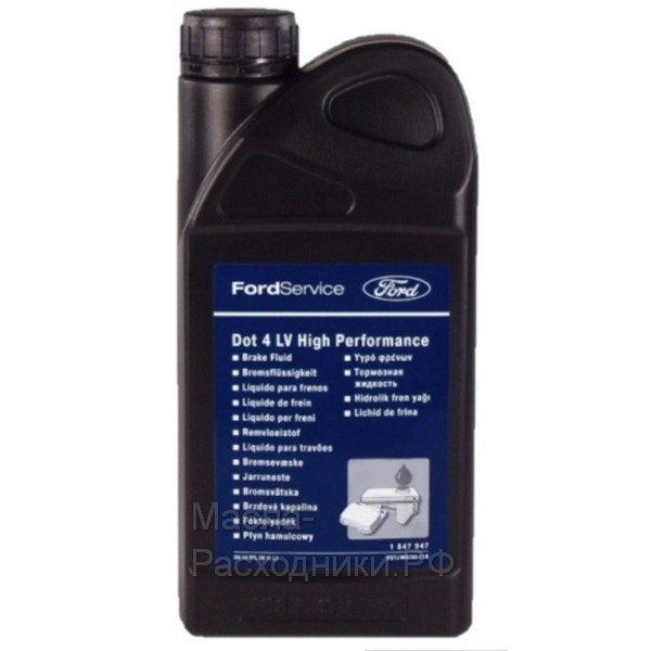 FORD DOT4 LV WSS-M6C65-A2 Тормозная жидкость (пластик) (1л) / 1847947