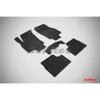 Коврики резиновые с рисунком "Сетка" OPEL ASTRA H 2004-2015 (комплект) SEINTEX 00281