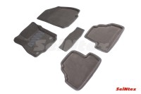 SEINTEX Ворсовые 3D коврики OPEL MOKKA 2012- серые (комплект) 85868