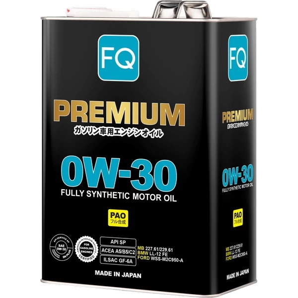 Масло моторное FQ FULLY SYNTHETIC PAO SP/GF-6A/A5/B5/C2 0W-30 (4л) FM125FSP