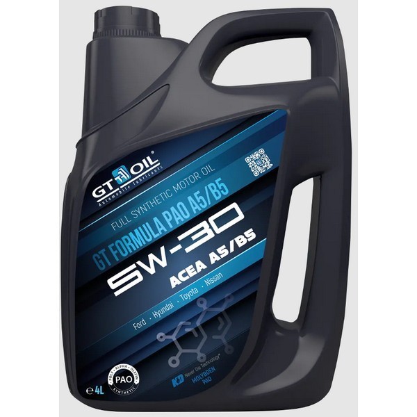 GT OIL FORMULA PAO 5W-30 SL/CF A5/B5 Масло моторное (4л) 8809059409671