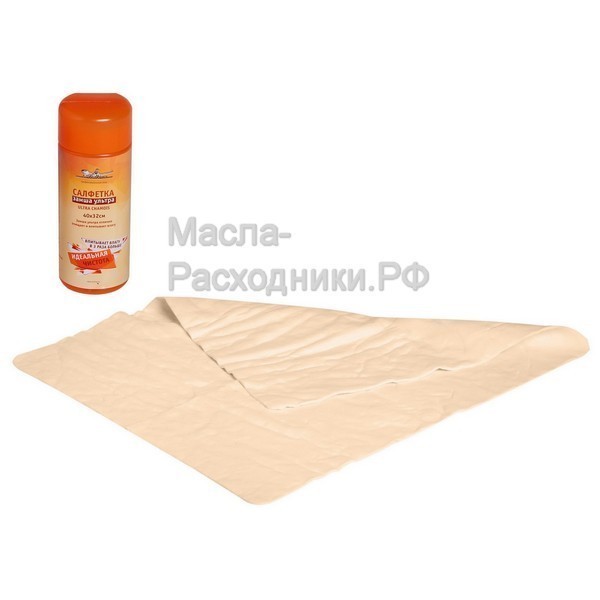 Салфетка замша ультра синтетическая ULTRA CHAMOIS (40*32 см) AIRLINE ABC03