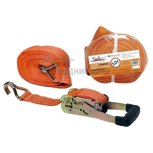 Ремень крепления груза с храповиком 8 м, 10 т AIRLINE AST14