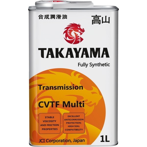 Масло трансмиссионное ATF CVTF Multi TAKAYAMA (1л) 605604