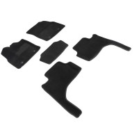 Коврики ворсовые 3D Toyota Land Cruiser 300 2021-н.в. черные (комплект) 96534 SEINTEX