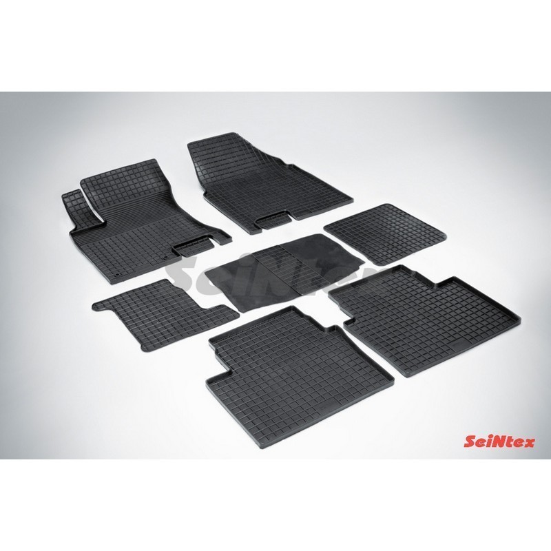 Коврики резиновые с рисунком "Сетка" NISSAN QASHQAI+2 2008-2014 (комплект) SEINTEX 00832