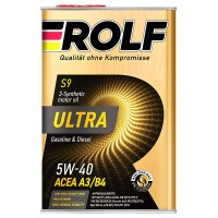Масло моторное ROLF Ultra 5W-40 A3/B4 SN/CF (1л) 322937
