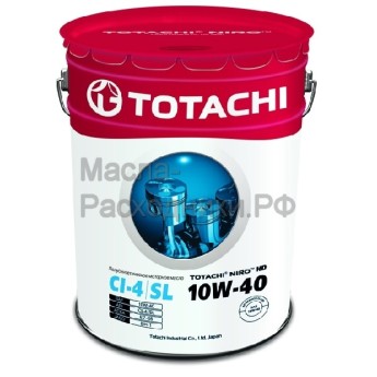 Масло моторное TOTACHI NIRO HD Semi-Synthetic CI-4/SL 10W-40 (19л) 1D120