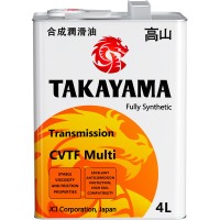 Масло трансмиссионное ATF CVTF Multi TAKAYAMA (4л) 605605