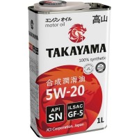 Масло моторное TAKAYAMA 5W-20 GF-5 SN (1л) 605040