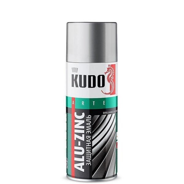 Эмаль универсальная 1090 KUDO Защитная алюминиево-цинковая (520 мл) KU1090