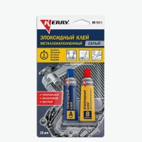 Эпоксидный клей металлонаполненный серый 20 мл KR-155-1 Kerry