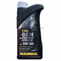 Масло моторное MANNOL O.E.M. for PEUGEOT CITROEN 5W-30 (1л) 1064
