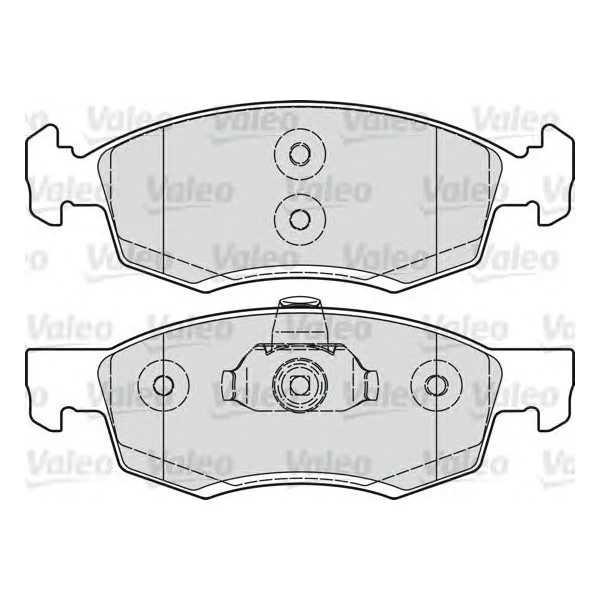 Valeo 601017 Колодки тормозные дисковые, передние (Logan 2007-)
