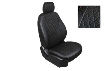 Чехлы экокожа для Toyota Corolla (спл. сп., без подл.) 2019-н.в. РОМБ 98866 SEINTEX