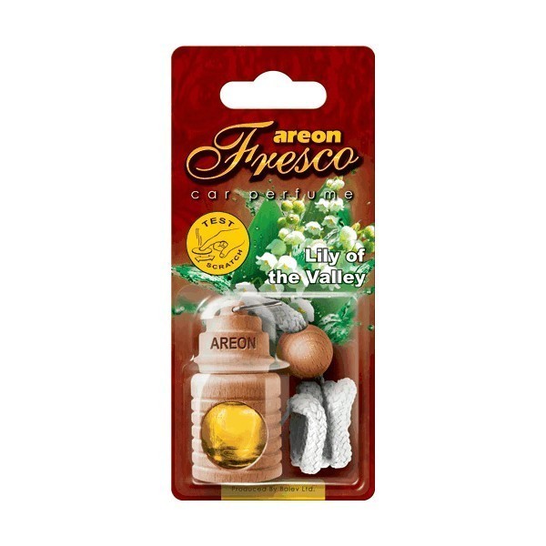 Ароматизатор для автомобиля AREON "FRESCO" LILLY OF THE VALLEY (ландыш) FRTN18