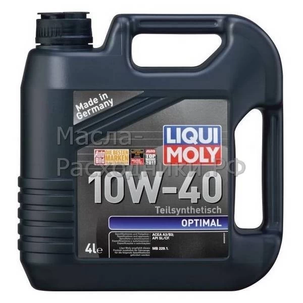 Масло моторное Liqui Moly Optimal 10W-40 (4л) + Фонарик