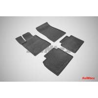 Коврики резиновые с рисунком "Сетка" MERCEDES-BENZ S-Class W220 Long 1998-2005 (комплект) SEINTEX 86761