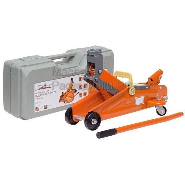 Домкрат подкатной 2т в кейсе (MIN - 135 мм, MAX - 330 мм) AIRLINE AJ2F330K