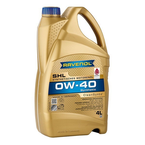 Ravenol SHL 0W-40 SN Масло моторное (4л) 111112700401999