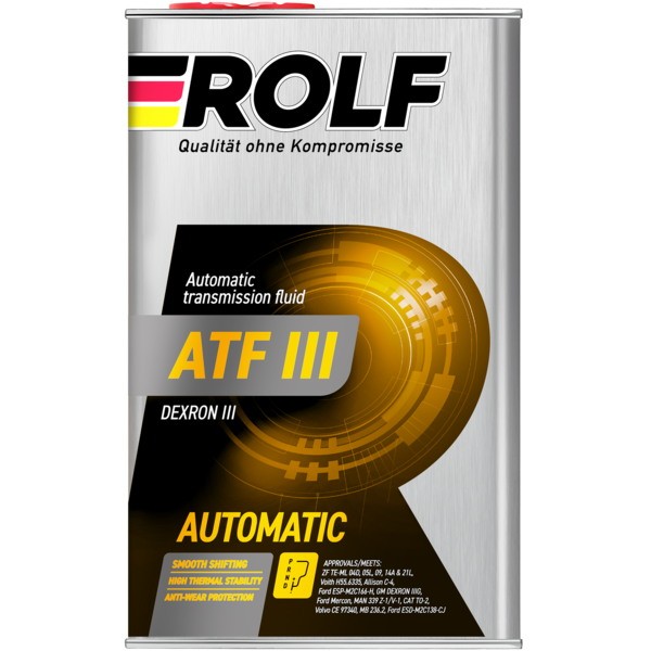 Масло трансмиссионное ROLF ATF III (1л) 322244