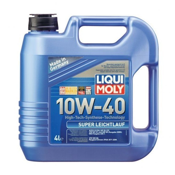 Масло моторное Liqui Moly Super Leichtlauf 10W-40 (4л) + Фонарик