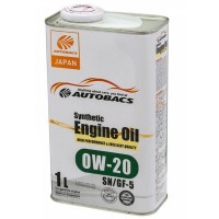 AUTOBACS Synthetic Engine Oil 0W-20 SN/GF-5 Масло моторное (1л) A00032057