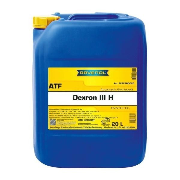 Масло для АКПП Ravenol ATF Dexron III H (20л) 121210002001999