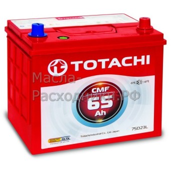 Аккумуляторная батарея TOTACHI CMF 75D23 65Ah (L) (-/+) 75D2365L