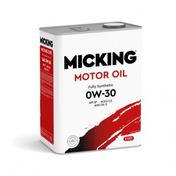 Масло моторное Micking Gasoline Oil EVO1 0W-30 SP C2 (4л) M2123