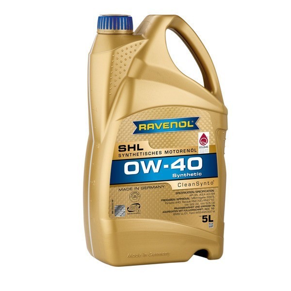 Ravenol SHL 0W-40 SN Масло моторное (5л) 111112700501999