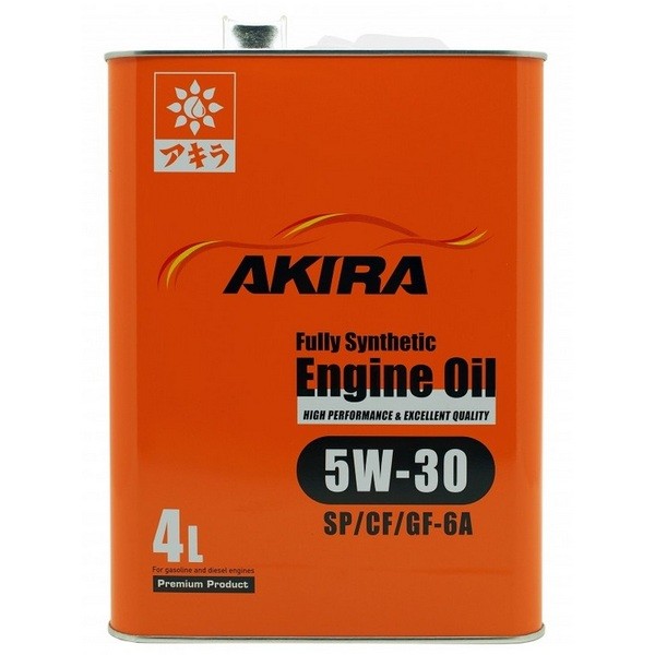 Масло моторное AKIRA ENGINE OIL 5W-30 FS SP/CF/GF-6 (4л) A00032238-004