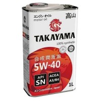 Масло моторное TAKAYAMA 5W-40 SN/CF (1л)  605044