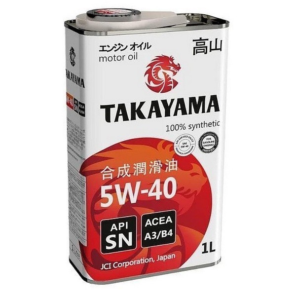 Масло моторное takayama 5w40
