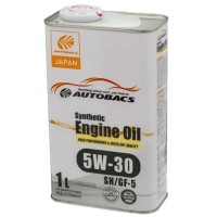 AUTOBACS Synthetic Engine Oil 5W-30 SN/GF-5 Масло моторное (1л) A00032061