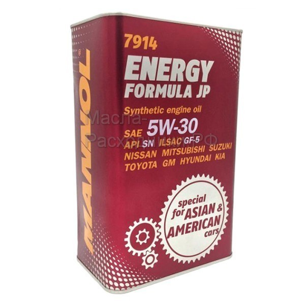 Масло моторное MANNOL 7914 Energy Formula JP 5W-30 (1л) металл 79141