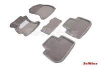 SEINTEX Ворсовые 3D коврики SUBARU FORESTER IV 2012- серые (комплект) 87518