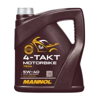 MANNOL 7834 масло моторное 4-Takt Motorbike 5W-40 (4л) 78344