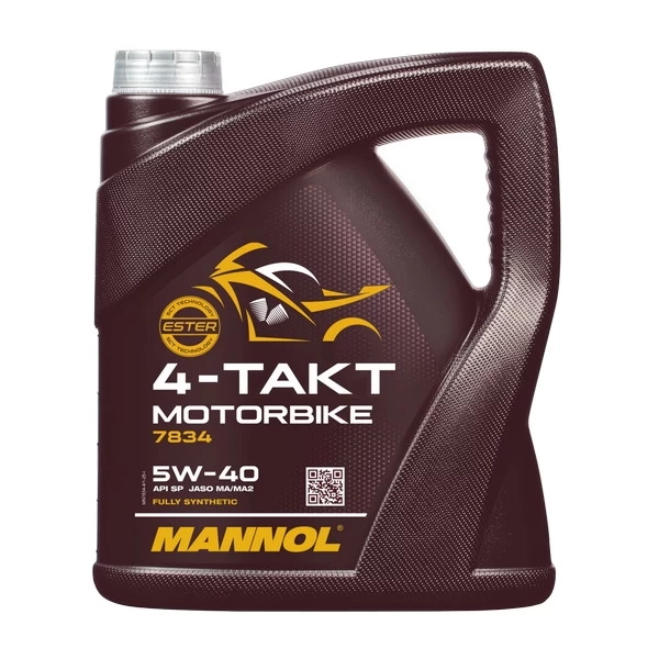 MANNOL 7834 масло моторное 4-Takt Motorbike 5W-40 (4л) 78344