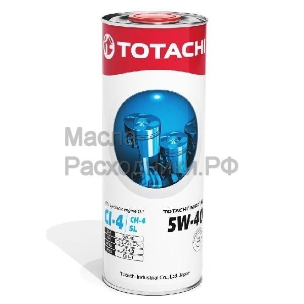 Масло моторное TOTACHI NIRO HD Synthetic CI-4,CH-4/SL 5W-40 (1л) 19401