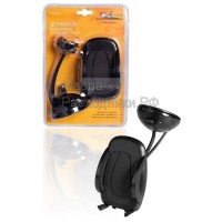 Держатель для телефона на лобовое стекло на металлической штанге AIRLINE AMSU13