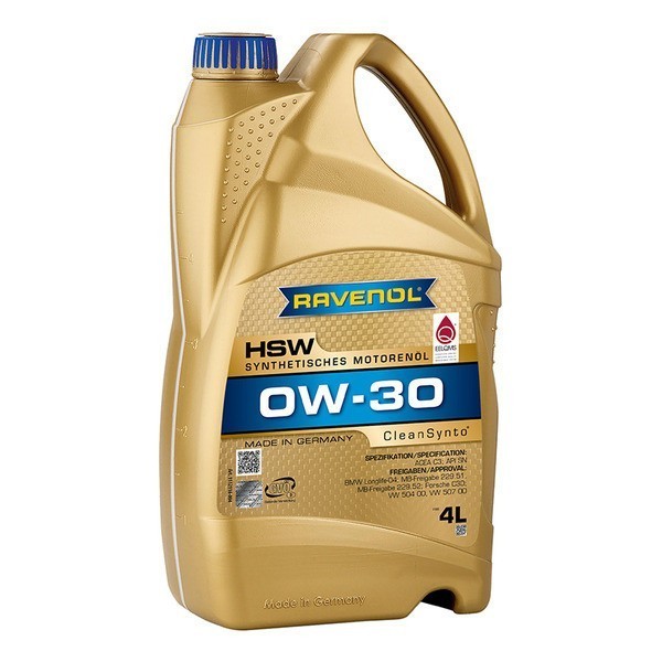 Масло моторное Ravenol HSW 0W-30 (4л) 111211800401999