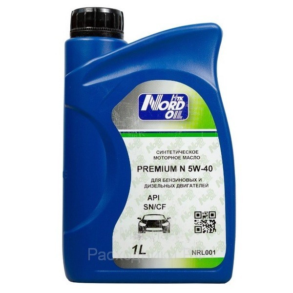 Масло моторное NORD OIL Premium N 5W-40 SN/CF (1л) NRL001