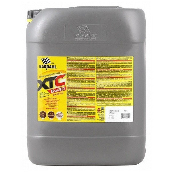 BARDAHL XTC 5W-30 C3 SN Масло моторное (20л) 36318 BARDAHL